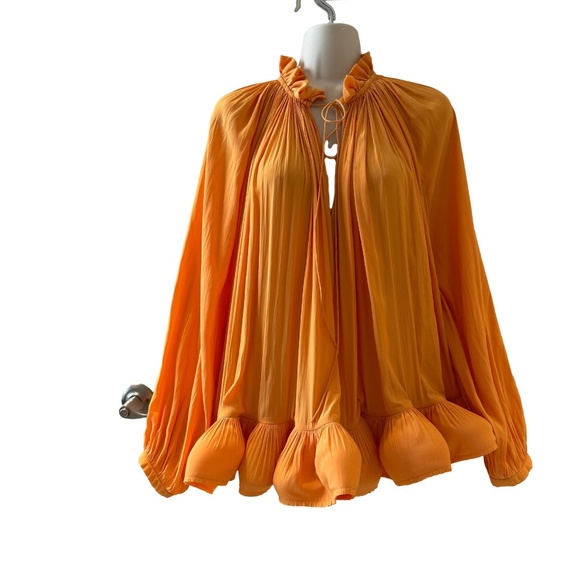 LANVIN - PARIS RUFFLED HEM TOP - Picture 1 of 12